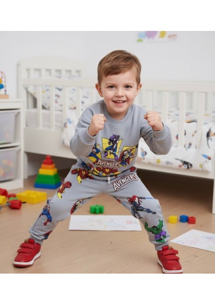 Avergens Karakterli Erkek Çocuk Alt Üst Takım 3 Iplik modelleri