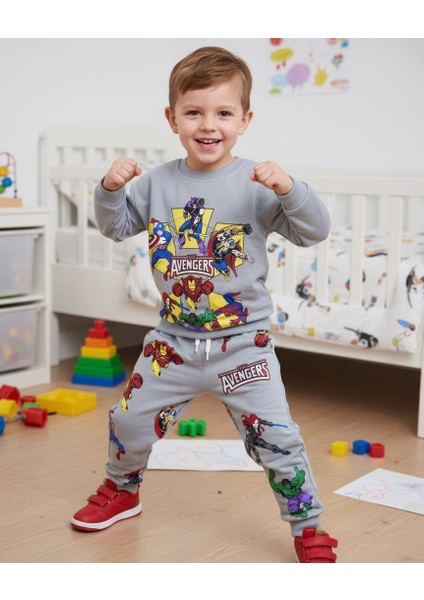 Avergens Karakterli Erkek Çocuk Alt Üst Takım 3 Iplik fırsatları