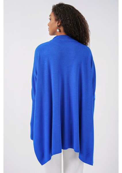 Kadın Bdart Yırtmaç Detaylı Dik Yaka Triko Kazak Fas Mavisi fırsatları