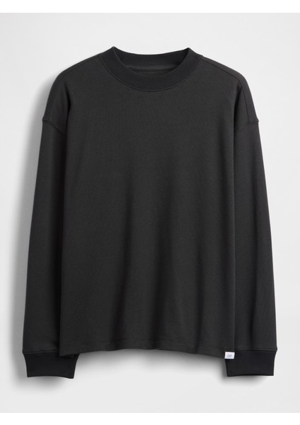 Erkek Çocuk Siyah Heavyweight Oversized T-Shirt