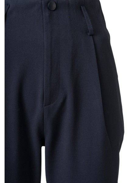 Kadın Lacivert Yüksek Bel Carrot Pantolon modelleri