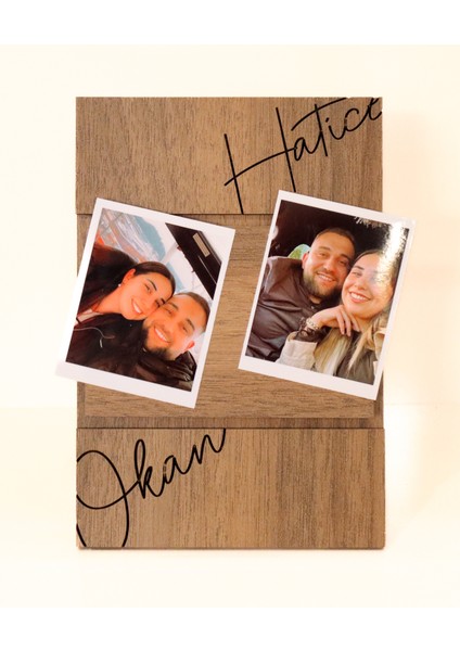 Isme Özel Ahşap Fotoğraf Çerçevesi