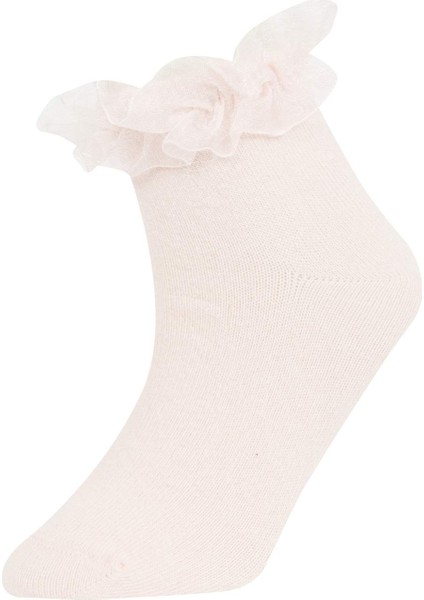 Kız Çocuk 3'lü Pamuklu Patik Okul Çorabı C2937A8NS