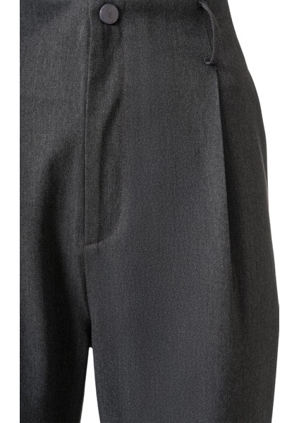 Kadın Antrasit Yüksek Bel Carrot Pantolon modelleri