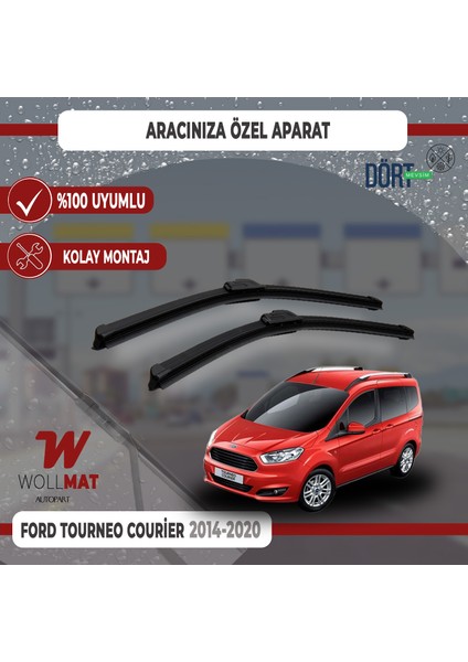 Ford Courier Silecek 2014 2020 Arası Uyumlu Silecek Takımı Araca Özel