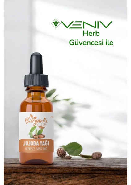%100 Doğal Jojoba Yağı 20 ml - Bitkisel Sabit Yağ