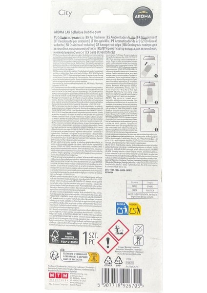 Asılı Karton Araç Kokusu Bubble Gam fiyatları