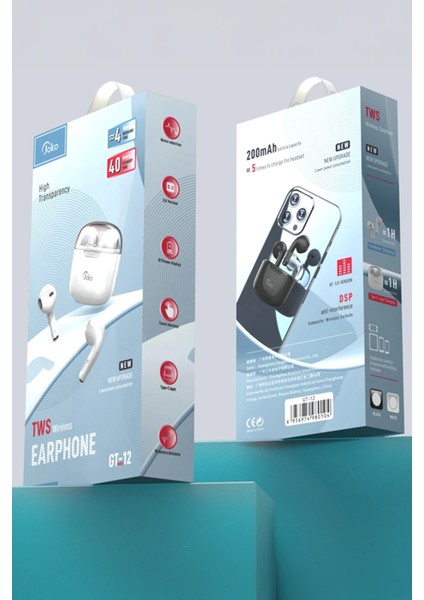 Rdbydn Konfulon GT12 Kablosuz Airpods Kulaklık - Beyaz indirimleri