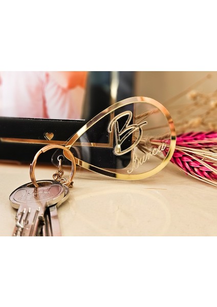 Isme Özel Pleksi Anahtarlık