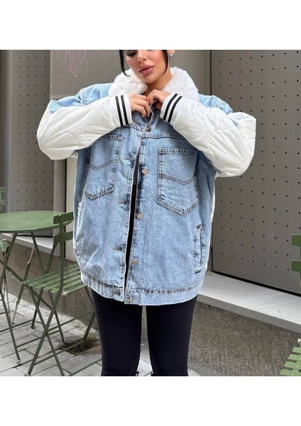 Tasarım Kürk Detaylı Şişme Jean Mont fiyatları