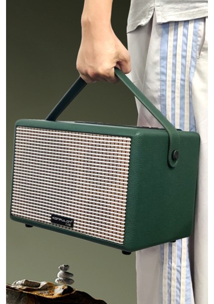 Rdbydn Konfulon F32 2X50W Sürücülü 2 Adet Mikrofonlu Bt 5.2 Kablosuz Hoparlör - Yeşil fiyatları