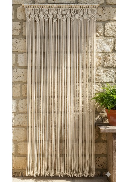 Makrome Perde Düğümlü Kapı Süsü modelleri