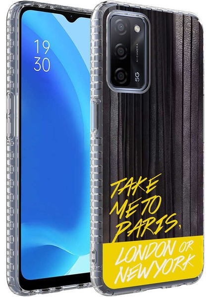 Oppo A54 4g Kılıf Airbag Kenarlı Renkli Desenli Silikon Inc Elegans Kapak-No3