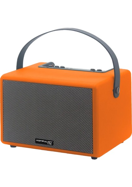 Rdbydn Konfulon F31 50W Sürücülü 2 Adet Mikrofonlu Bt 5.2 Kablosuz Hoparlör - Turuncu