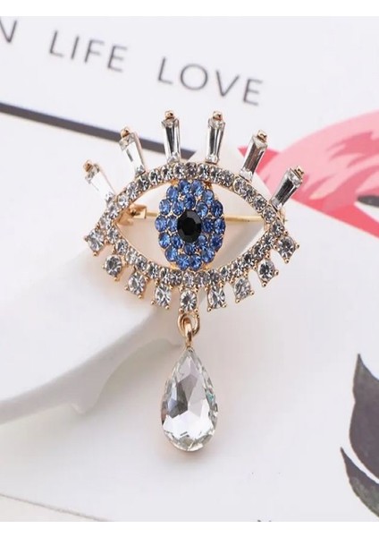 Taşlı Nazar Boncuğu Broş fiyatları