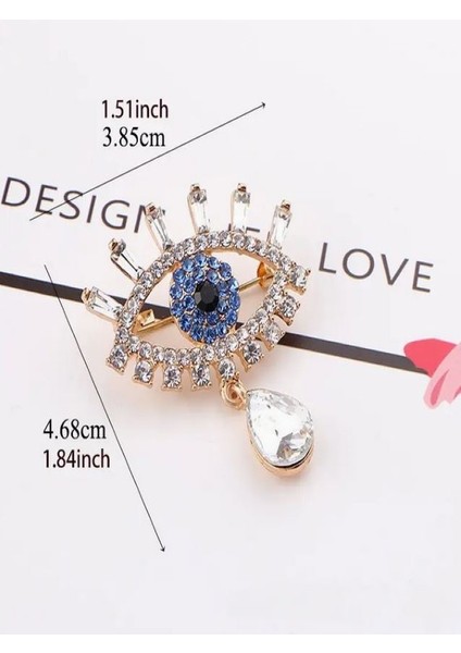 Taşlı Nazar Boncuğu Broş modelleri