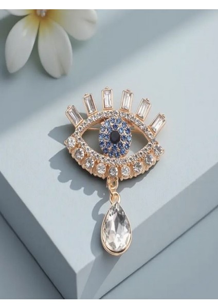 Taşlı Nazar Boncuğu Broş fırsatları