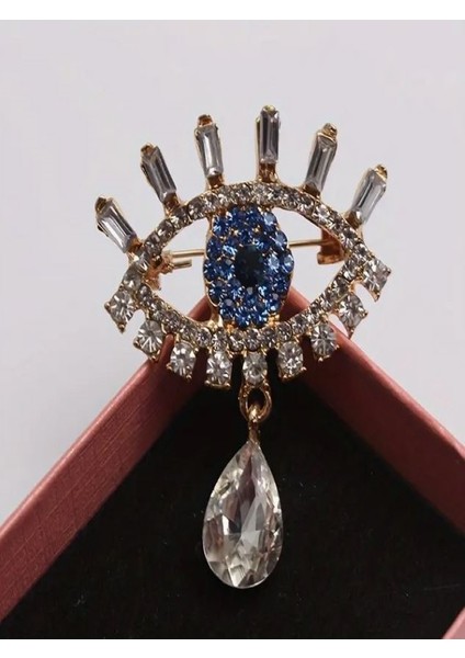 Taşlı Nazar Boncuğu Broş indirimleri