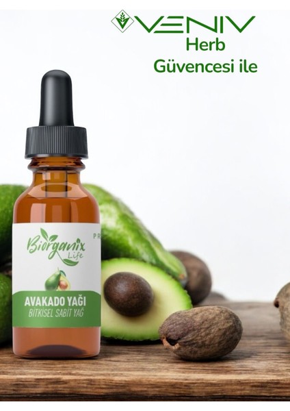 %100 Doğal Avakado Yağı 20 ml - Bitkisel Sabit Yağ