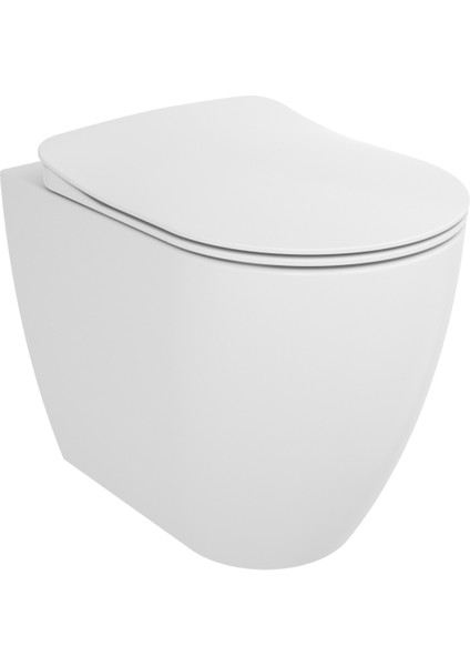 FE350 Free Duvara Dayalı Tek Klozet ve Yavaş Kapanan Kapak