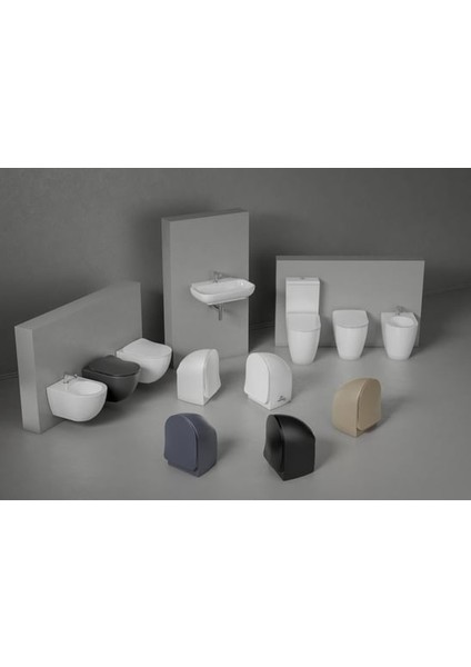 FE350 Free Duvara Dayalı Tek Klozet ve Yavaş Kapanan Kapak modelleri