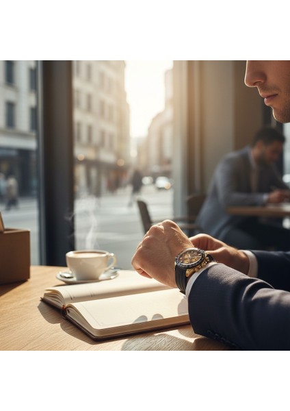 Akıllı Saat(Siyah-Gold)