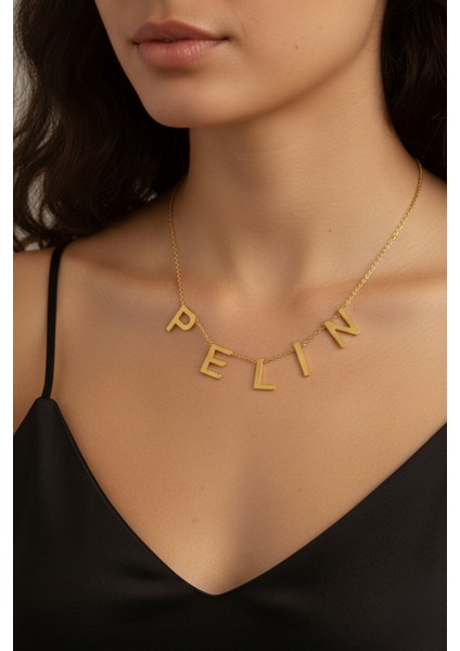 14 Ayar Altın İsim Kolye indirimleri