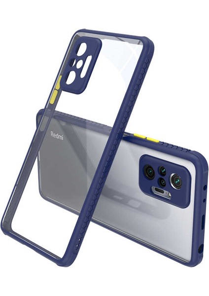 Xiaomi Redmi Note 10 Pro Kılıf ​​ınc Kaff Kapak-Lacivert