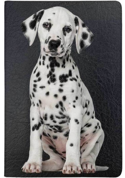 Dalmaçyalı Desenli Deri Baskılı Evcil Hayvan Pet Kedi Köpek Pasaport Kılıfı Karnesi