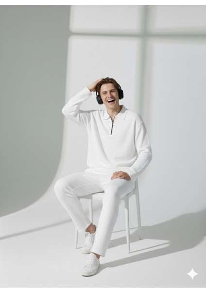 Unısex Ragular Fit Rahat Kalıp Cepli Fermuarlı Gömlek Yaka Alt-Üst Takım fiyatları