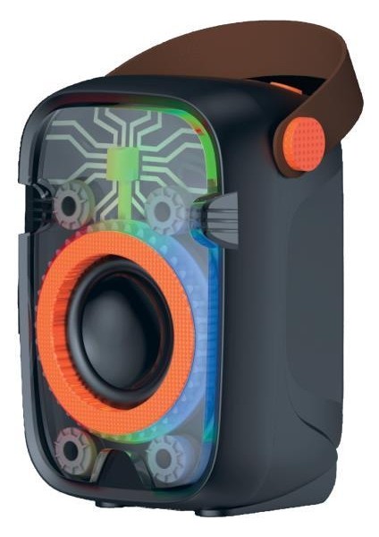 D77 Siyah Taşınabilir Bluetooth Hoparlör 10W Rgb Işıklı Güçlü Baslı fırsatları