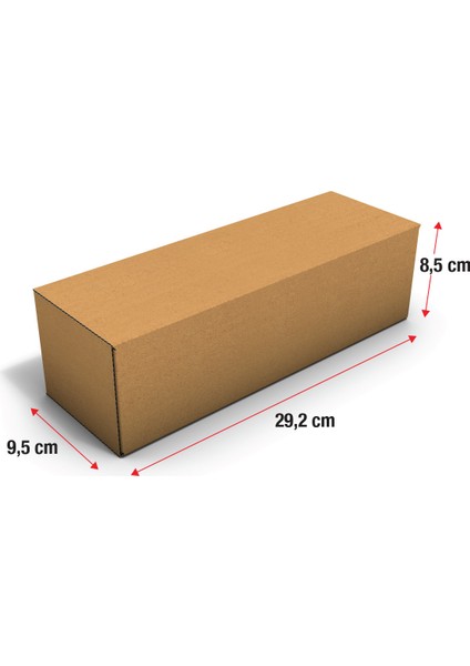 Ondüle 29,2x9,5x8,5 cm Testliner E-Ticaret Kargo Gönderi Kutusu fiyatları