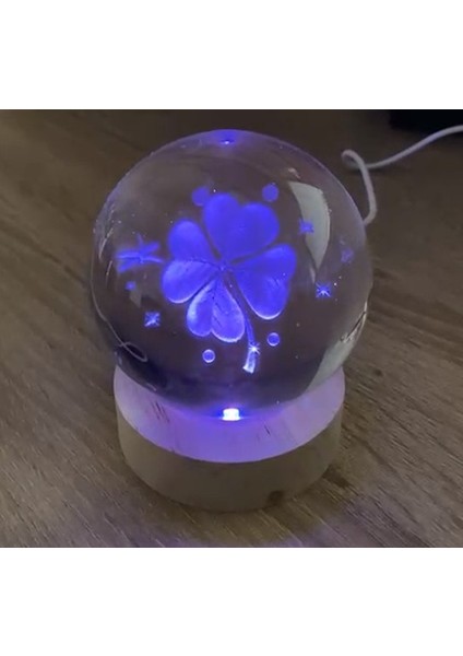 Yonca Figürlü LED Işıklı Küre