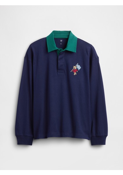 Erkek Çocuk Lacivert Rugby Polo T-Shirt