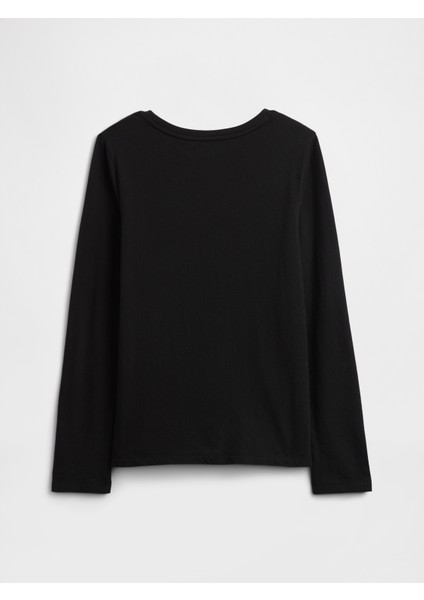 Kız Çocuk Siyah Grafik Baskılı T-Shirt fiyatları