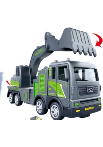 Sürtmeli Metal 1:50 Füme Ekskavatör