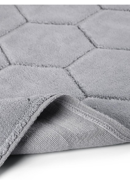 Petek Doğal Pamuklu 2'li Banyo & Paspas Seti 60X100 50X60 Gri indirimleri