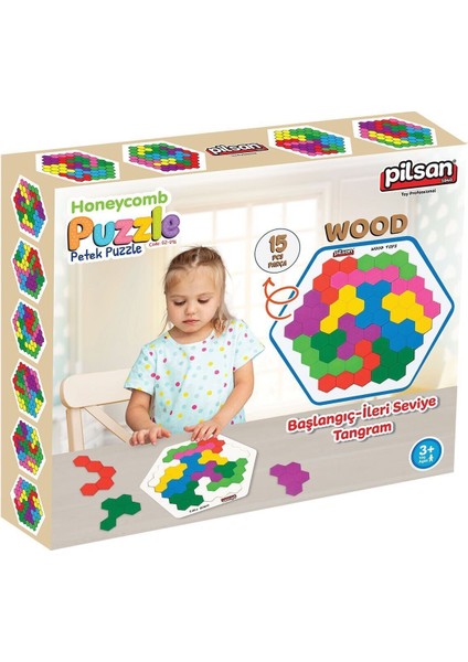 02 016 Ahşap Petek Tangram modelleri