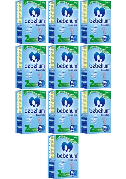 2 Devam Sütü 400 gr 6-9 Ay 10 Adet