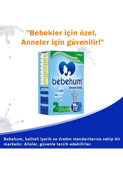 2 Devam Sütü 400 gr 6-9 Ay 10 Adet modelleri