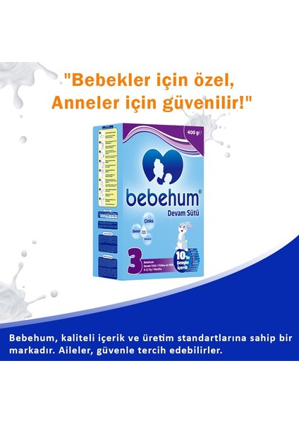 3 Devam Sütü 400 gr 9-12 Ay 10 Adet modelleri