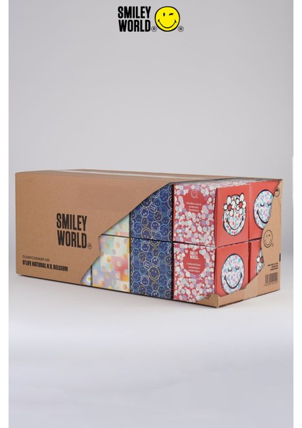 Smileyworld Ultra Yumuşak Kağıt Mendil - Küp Tasarım, 48 Yaprak/ kutu, 12 Kutu/ koli, 8 Tasarım, Ekonomik Kağıt Mendil fırsatları