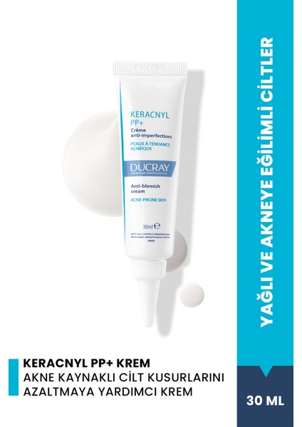 Keracnyl PP+ Akneye Eğilimli Ciltler İçin Yatıştırıcı Krem 30 ml