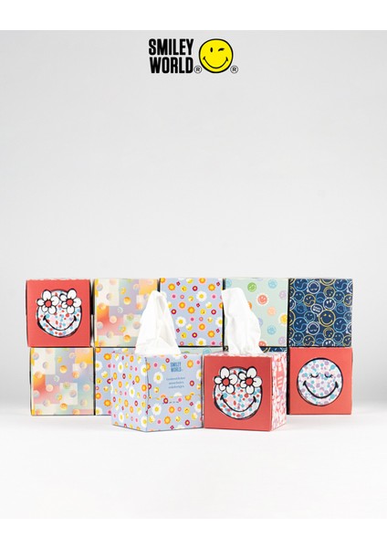 Smileyworld Ultra Yumuşak Mendil - Küp Tasarım, 48 Yaprak/ kutu, 20 Kutu/ koli Ekonomik Kutu Kağıt Mendil fiyatları
