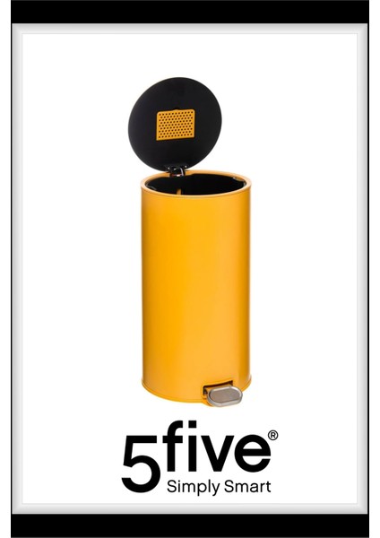 Delta 30 L Pedallı Çöp Kovası Sarı | Yavaş Kapanma, Aktif Karbon Filtre, Kolay Temizlik Çıkarılabilir Yıkanabilir İç Sepet fiyatları