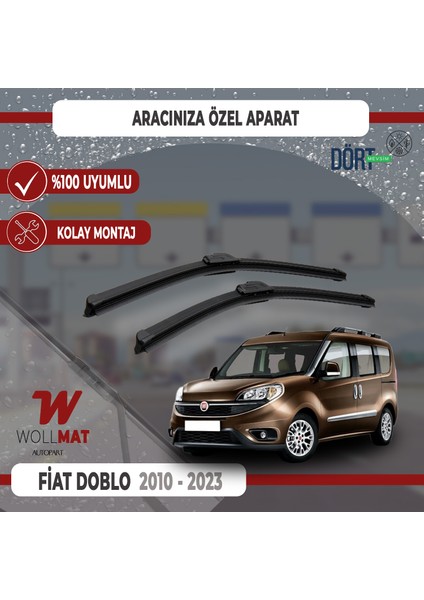 Fiat Doblo Silecek Takımı 2011 2019 Arası Uyumlu Silecek Takımı Araca Özel