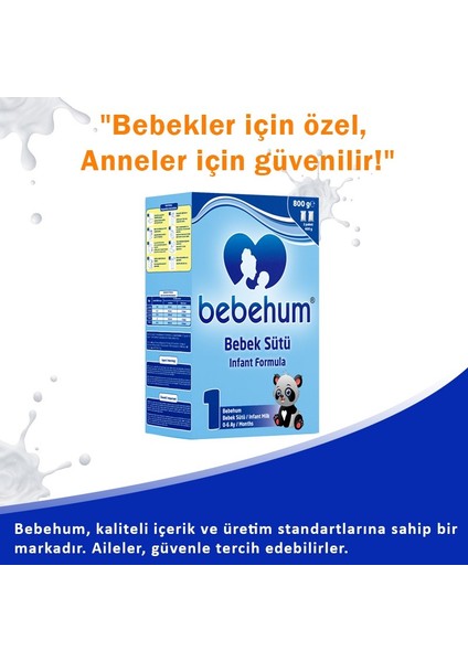 1 Bebek Sütü 800 gr 0-6 Ay 8 Adet modelleri
