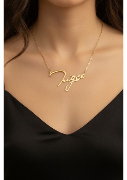 14 Ayar Altın İsim Kolye indirimleri