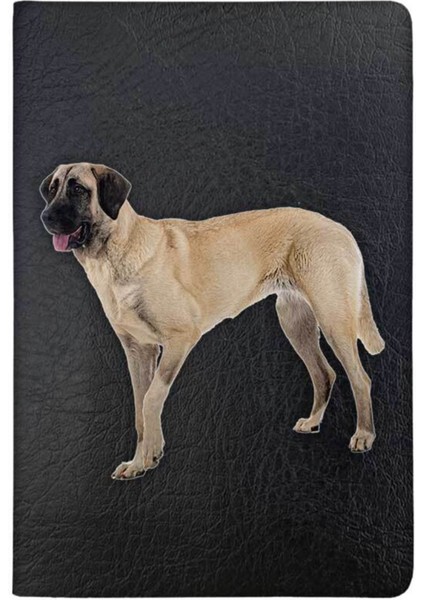 Sivas Kangal Desenli Deri Baskılı Evcil Hayvan Pet Kedi Köpek Pasaport Kılıfı Karnesi