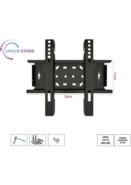 Skytech 24ST3101 24'' 60 Ekran Hd Ready Android 19”- 27” inç Lcd Led TV Sabit Askı Aparatı modelleri